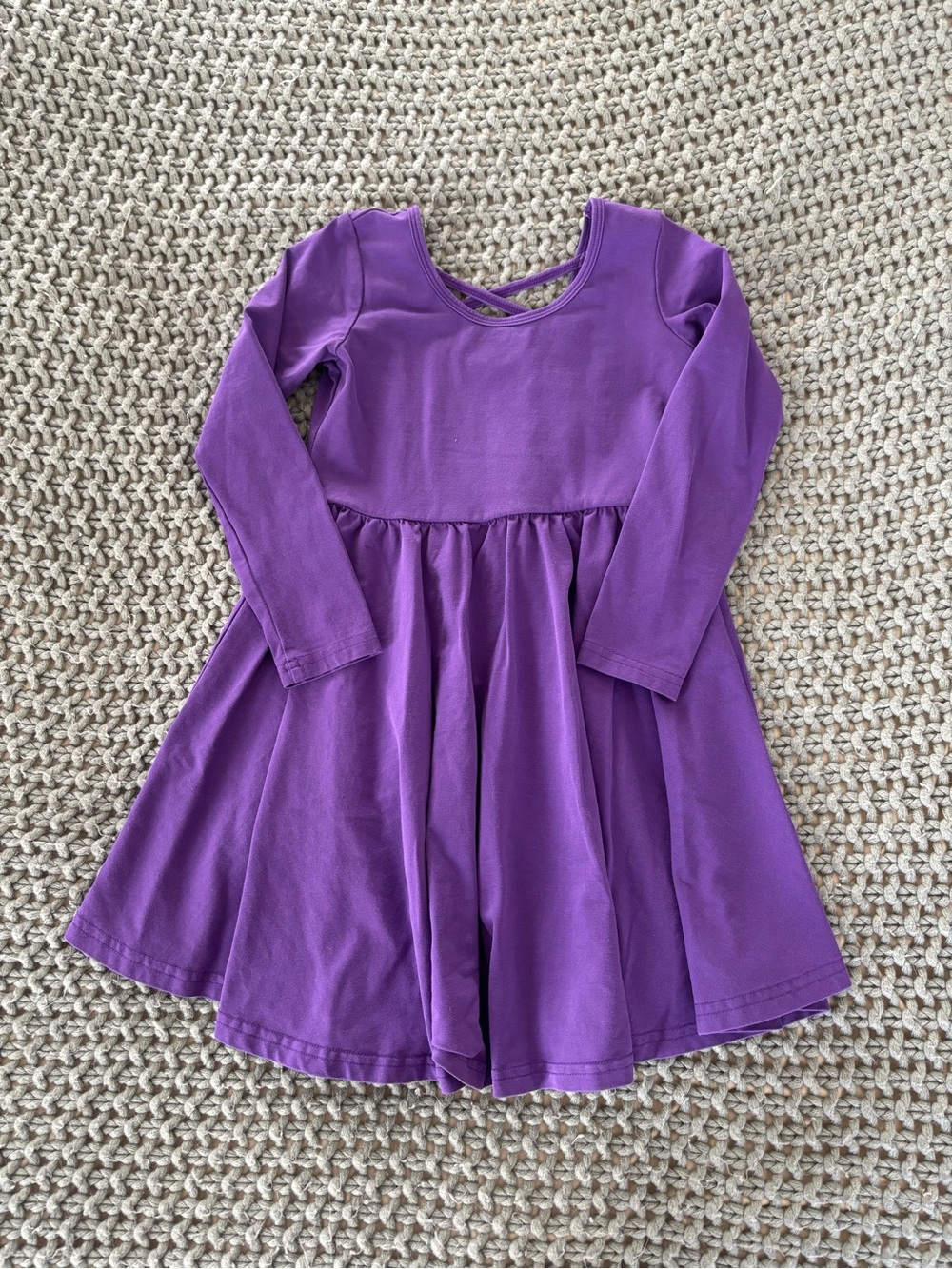 stelle purple ballet longsleeve dress